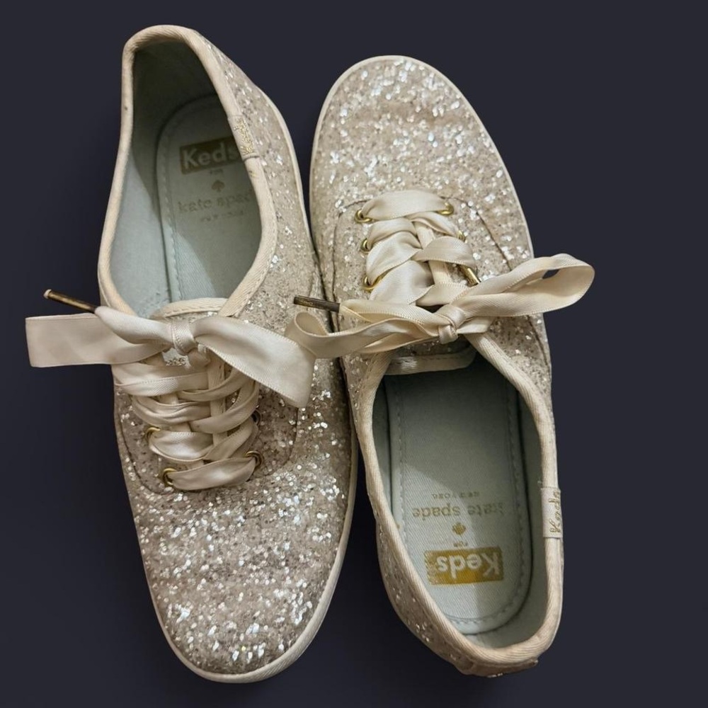 Kate spade addition Keds Sparkle Sneakers with Satin Laces